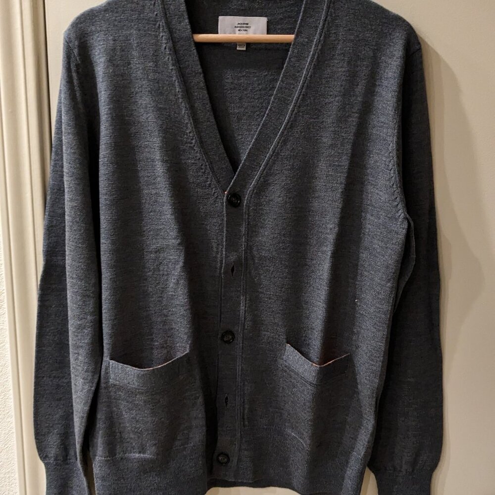 Jack Spade Button Front Wool Cardigan - Mens Medium